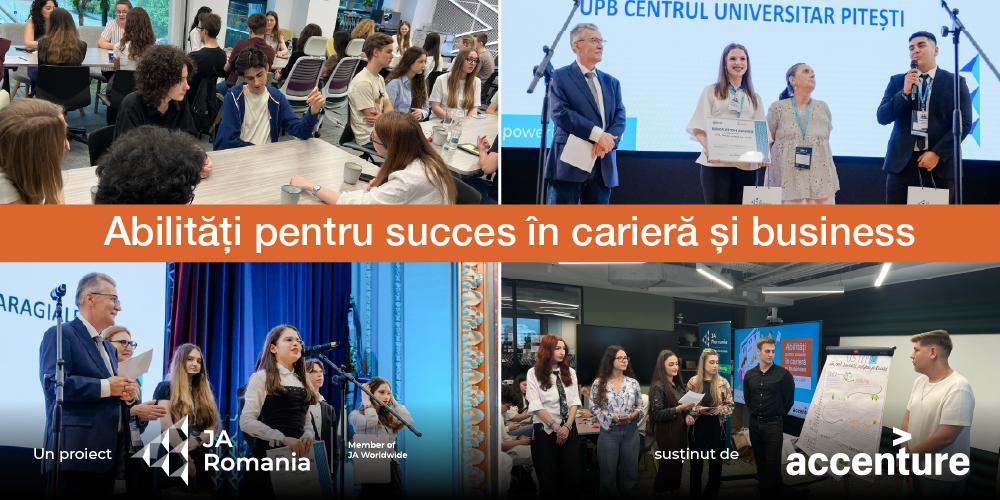 Peste 4.400 de elevi și studenți și-au dezvoltat abilitățile pentru carieră și antreprenoriat prin proiectul derulat de Junior Achievement Romania și Accenture
