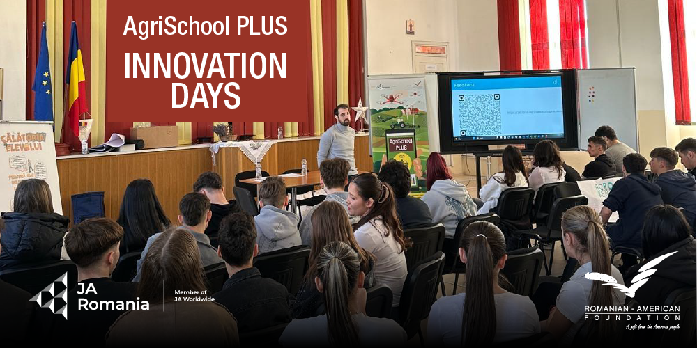 JA Innovation Days: Tehnologie și Antreprenoriat pentru Modernizarea Învățământului Agricol prin AgriSchool PLUS