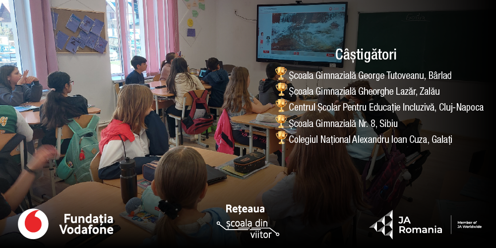 Rezultatele concursului Rețeaua Școala din viitor au evidențiat cele mai active școli din comunitate