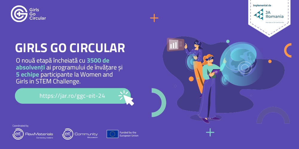 Girls Go Circular: o nouă etapă încheiată cu 3500 de absolvenți ai programului de învățare și 5 echipe participante la Women and Girls in STEM Forum