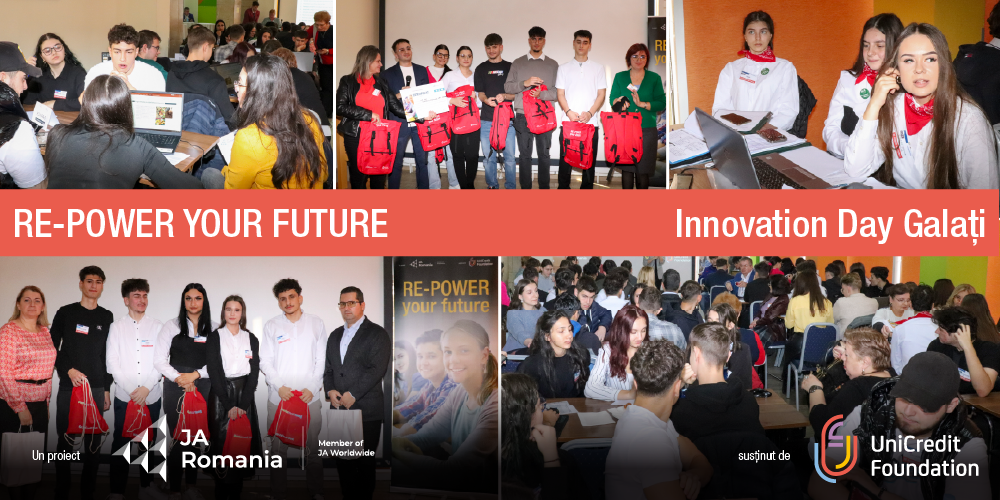 Creativitate și antreprenoriat la Galați: proiectul RE-POWER your future continuă cu o nouă activitate Innovation Day