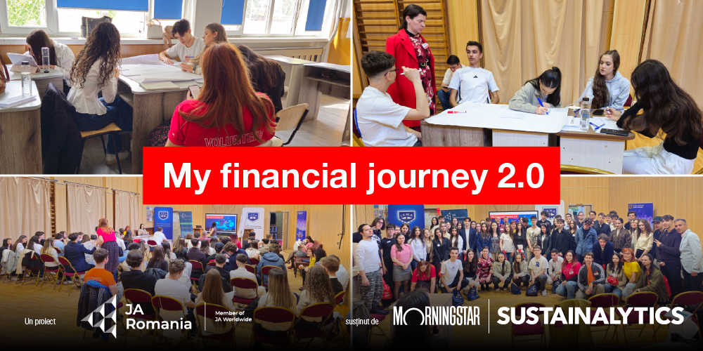 S-a încheiat cea de-a doua ediție a proiectului de educație financiară My Financial Journey 2.0, derulat de Junior Achievement România cu susținerea Morningstar Sustainalytics