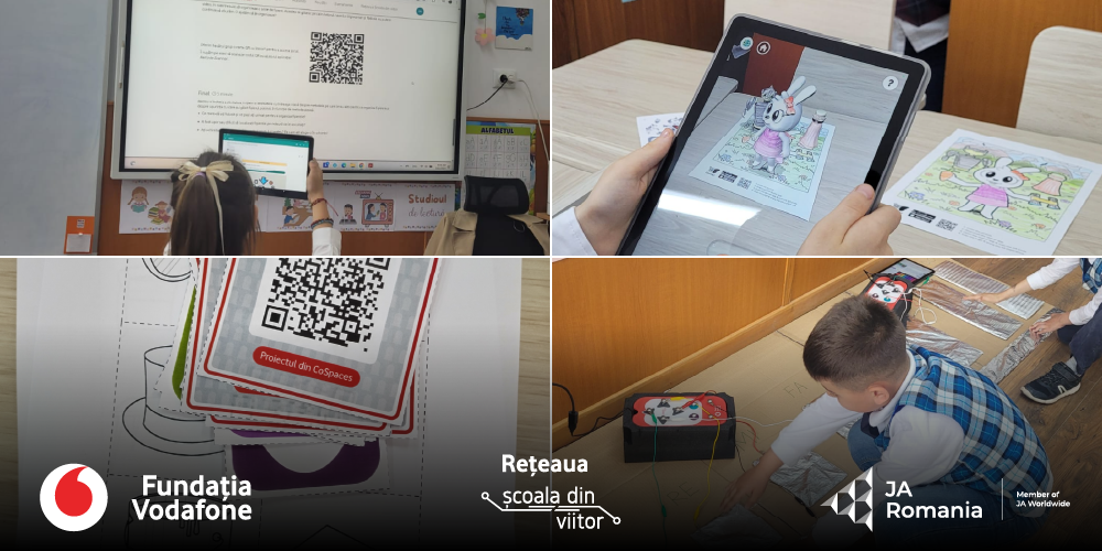 Colegiul Național Alexandru Ioan Cuza Galați ocupă un loc pe podium alături de celelalte echipe câștigătoare ale concursului Rețeaua Școala din viitor